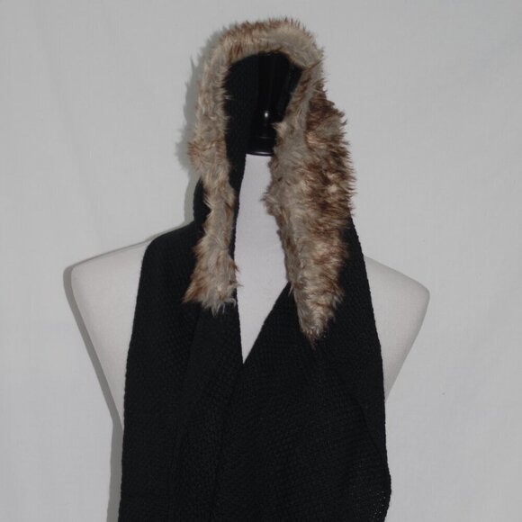 Womens Hat Scarf Faux Fur 100% Acrylic One Size Adult 48” Scarf EUC  One piece - Picture 8 of 9